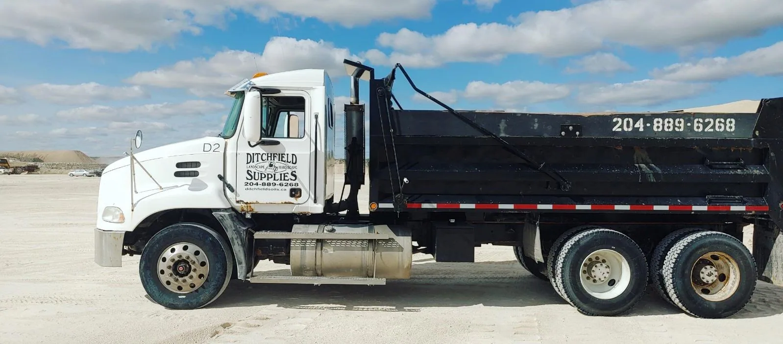 Ditchfield Supplies landscape material delivery truck